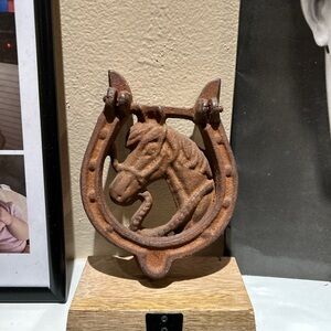 Antique cast iron door knocker/ decor